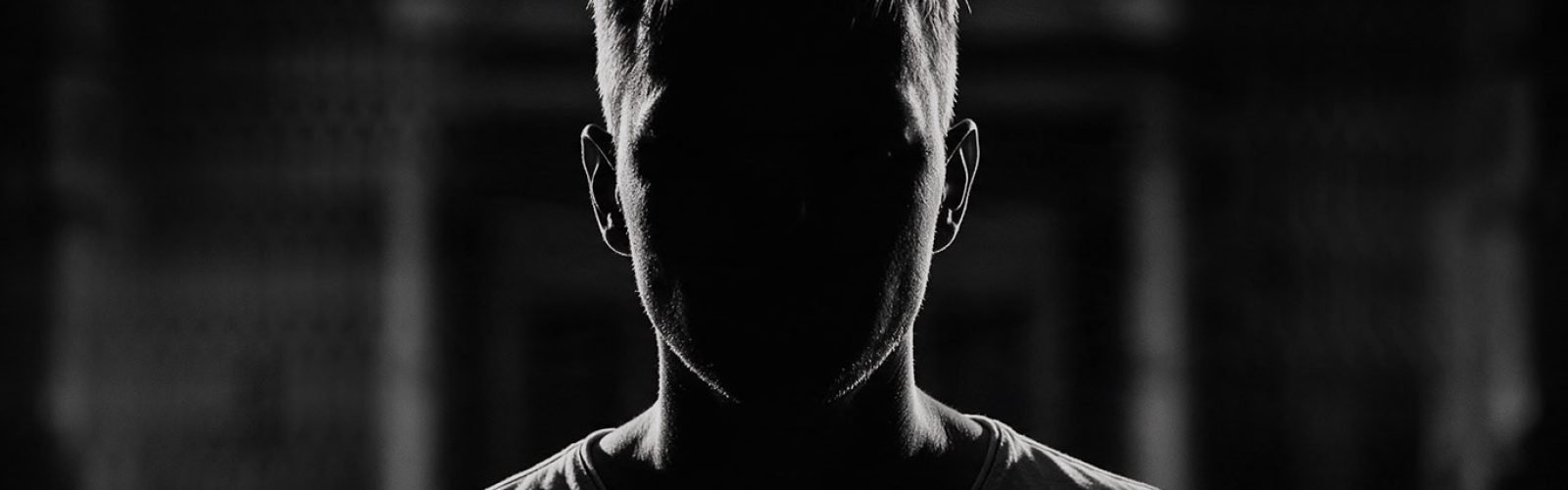 Silhouette portrait of composer Aleksandr Shuvaev